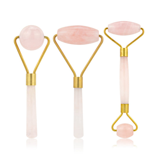 Natural Rose Quartz Facial Massage Crystal Stone